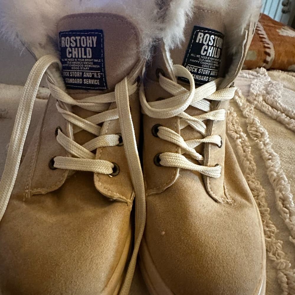 Faux suede ankle Booties.